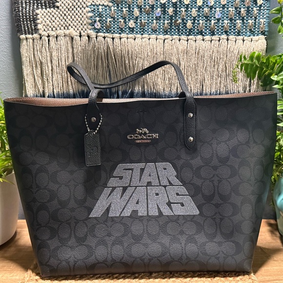 Coach Black Star Wars Tote - Picture 1 of 7
